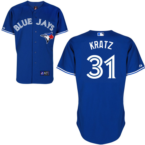 Erik Kratz #31 mlb Jersey-Toronto Blue Jays Women's Authentic Alternate Blue Baseball Jersey